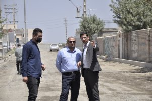 بازدید اعضای شورای اسلامی شهر ملارد از پروژه های آسفالت معابر درحال اجرا توسط شهرداری ملارد